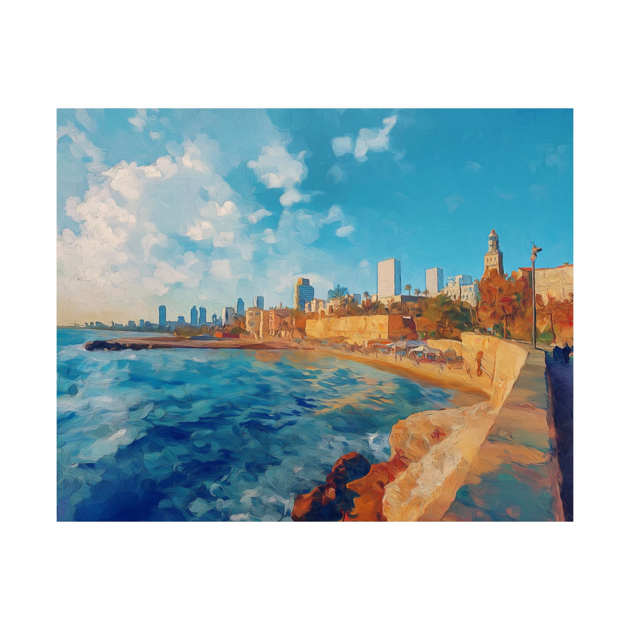 הדפס אמנות קיר יודאיקה תל אביב-יפו