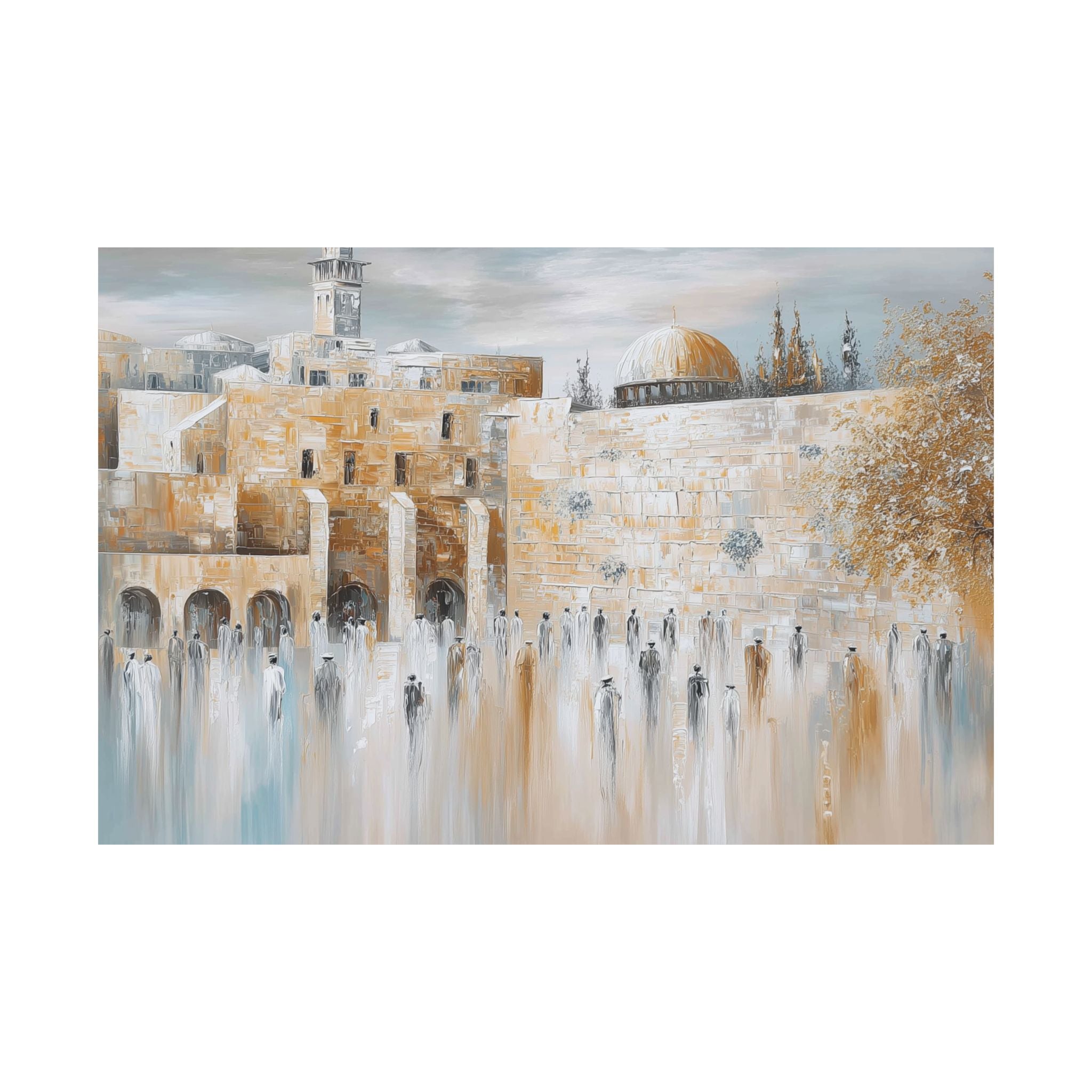 קישוטי קיר יודאיקה בכותל המערבי בירושלים