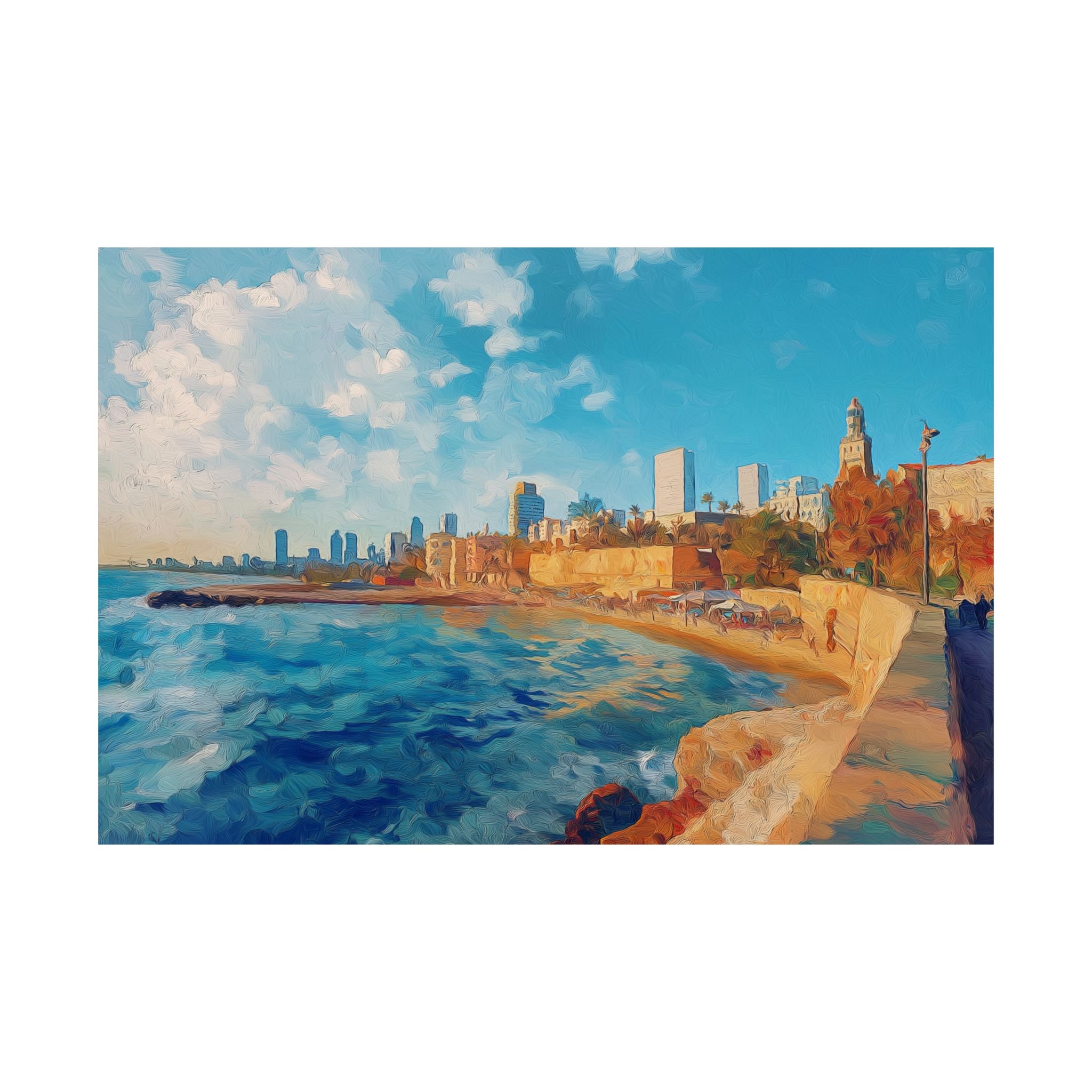 הדפס אמנות קיר יודאיקה תל אביב-יפו