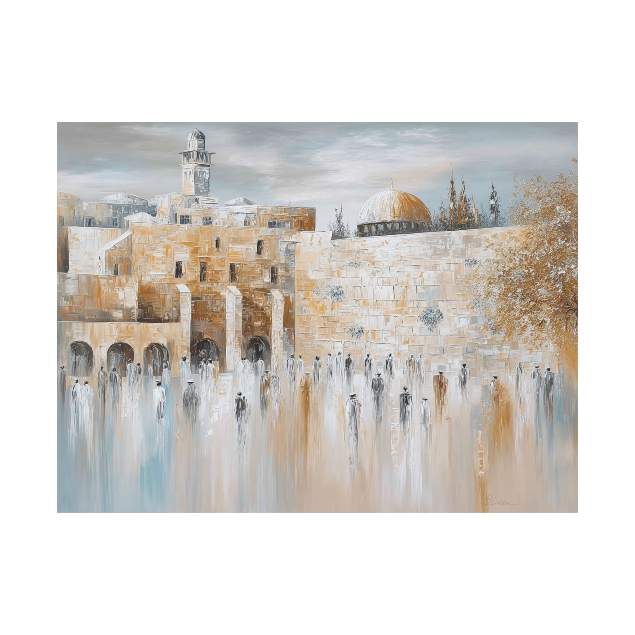 קישוטי קיר יודאיקה בכותל המערבי בירושלים