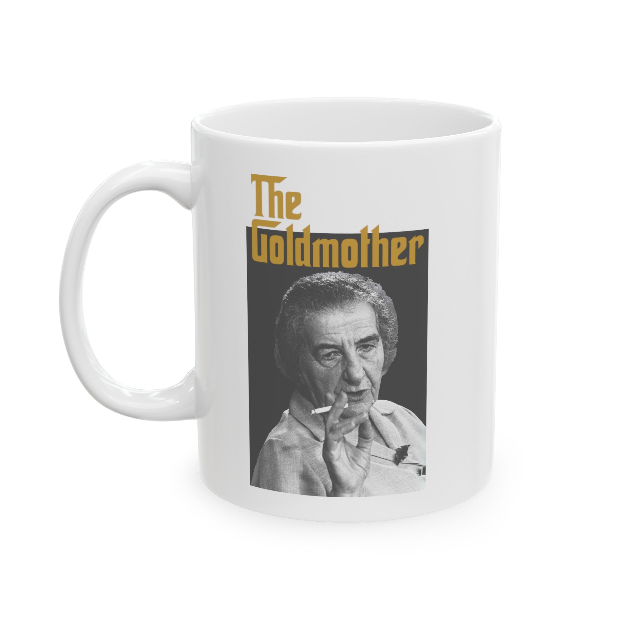 Hebrew Coffee Mug Golda Meir
