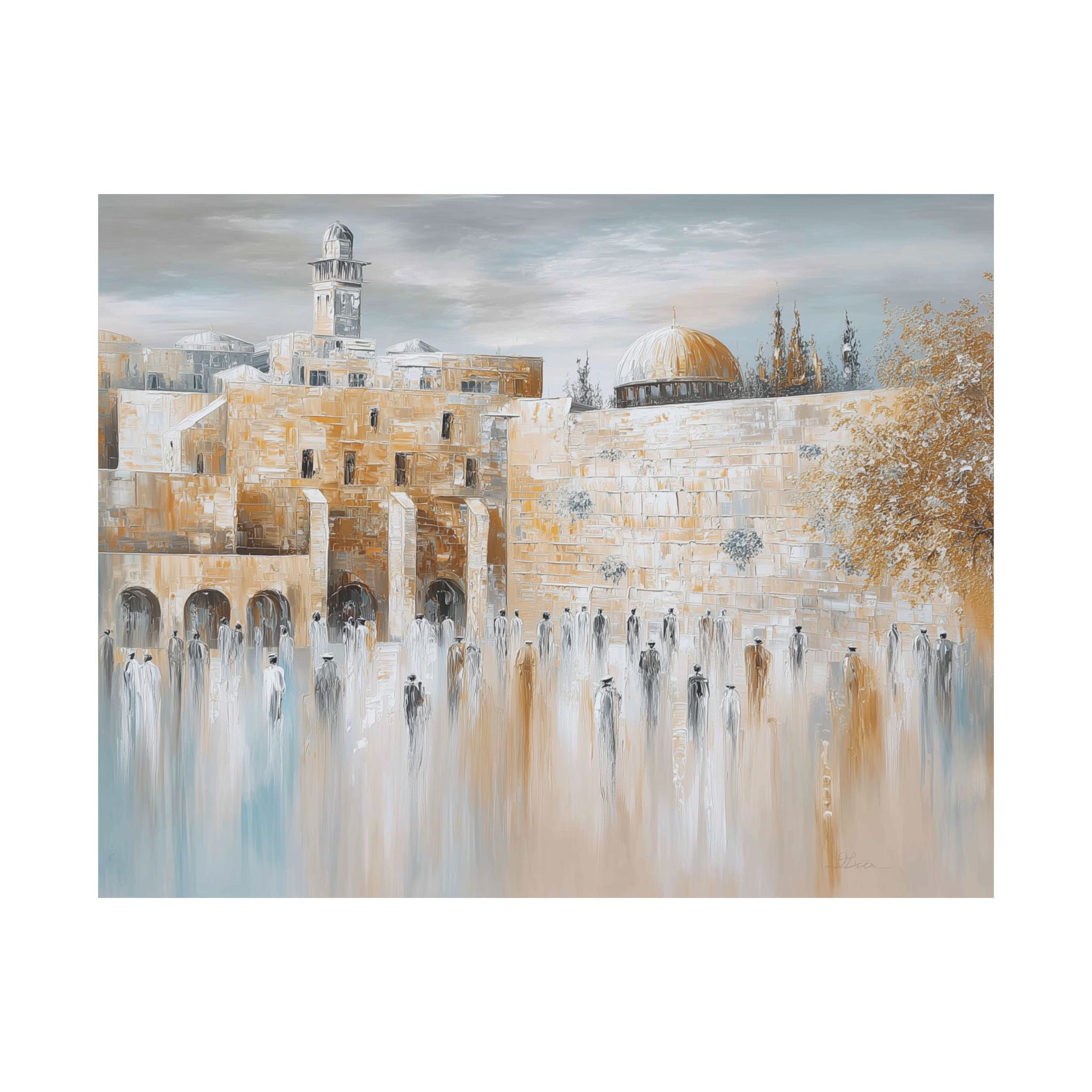 קישוטי קיר יודאיקה בכותל המערבי בירושלים