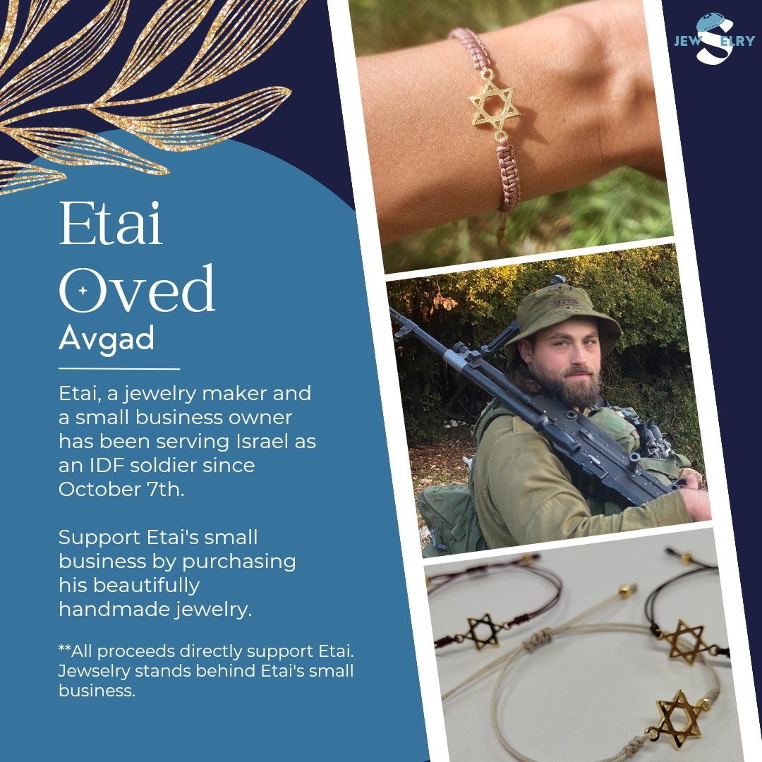 Magen David Bracelet Gold Plated Pearls Bracelet