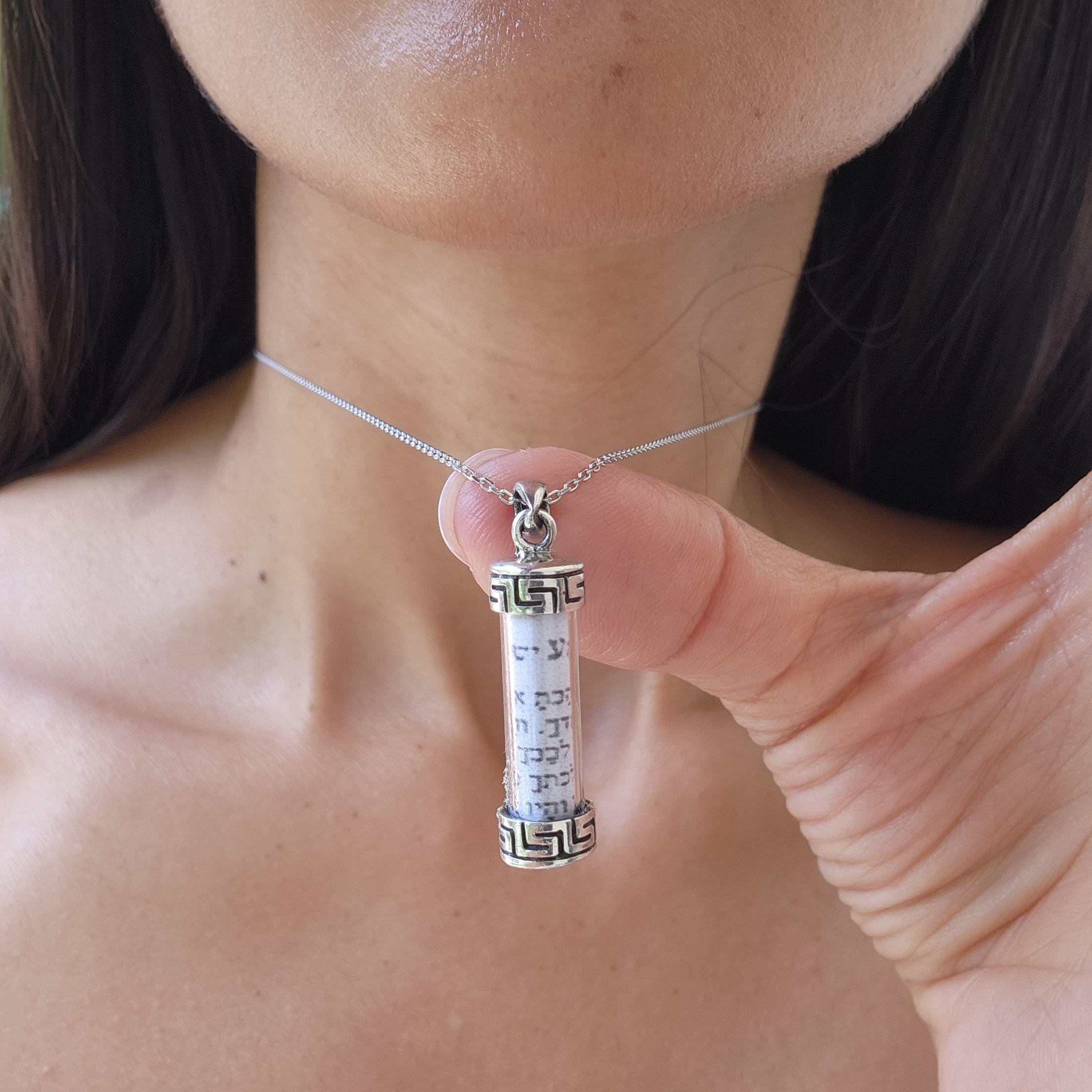 Mezuzah Necklace Judaica Jewelry