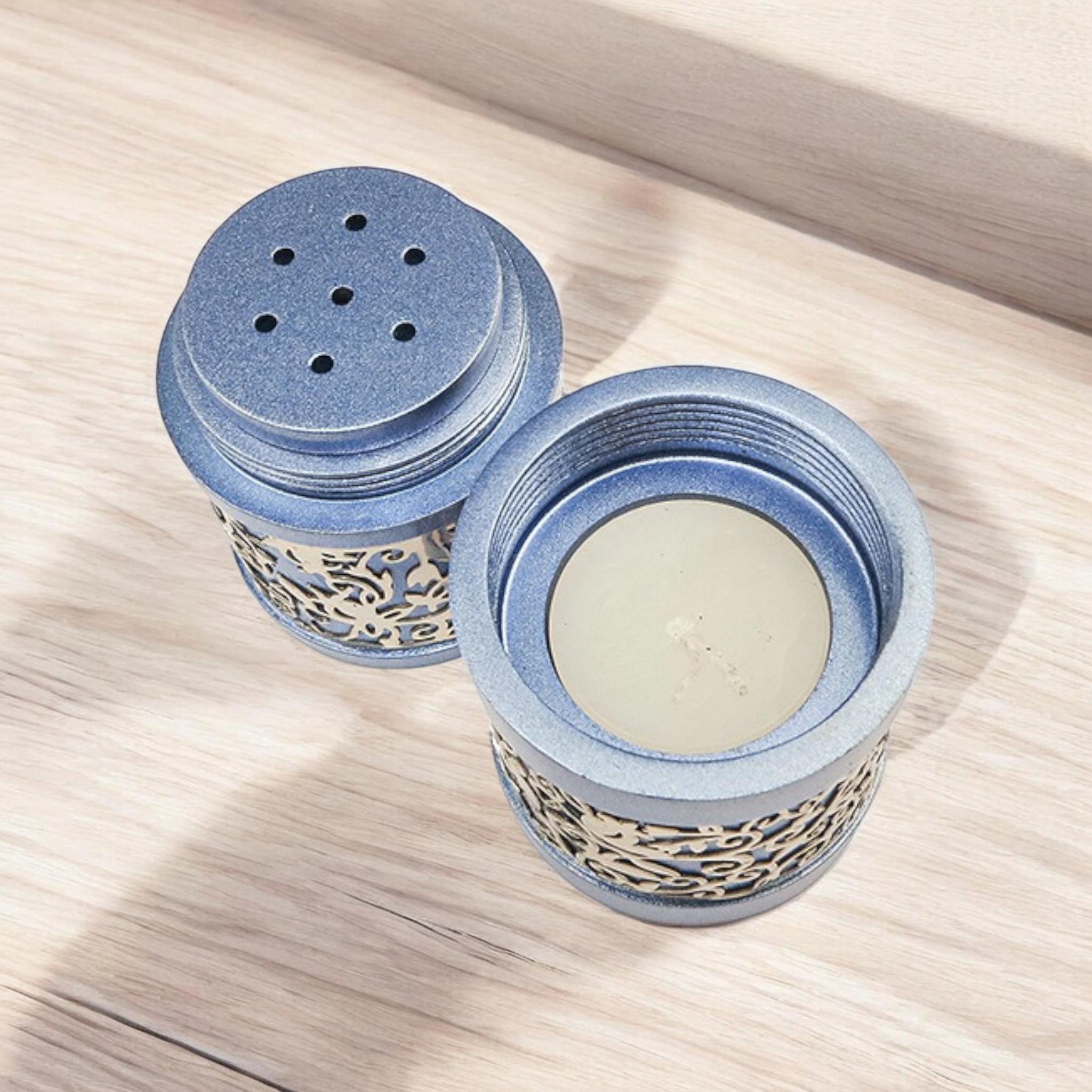 סט פמוטי קידוש לשבת לנרות שבת נרות כשרים פמוטי שבת מתנת יודאיקה מתנה יהודית אמנות ישראלית שבת שלום