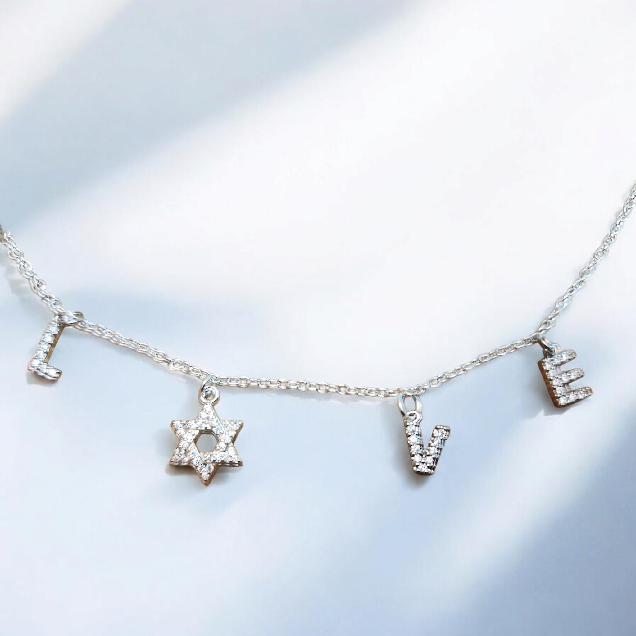 שרשרת מגן דוד של CZ LOVE