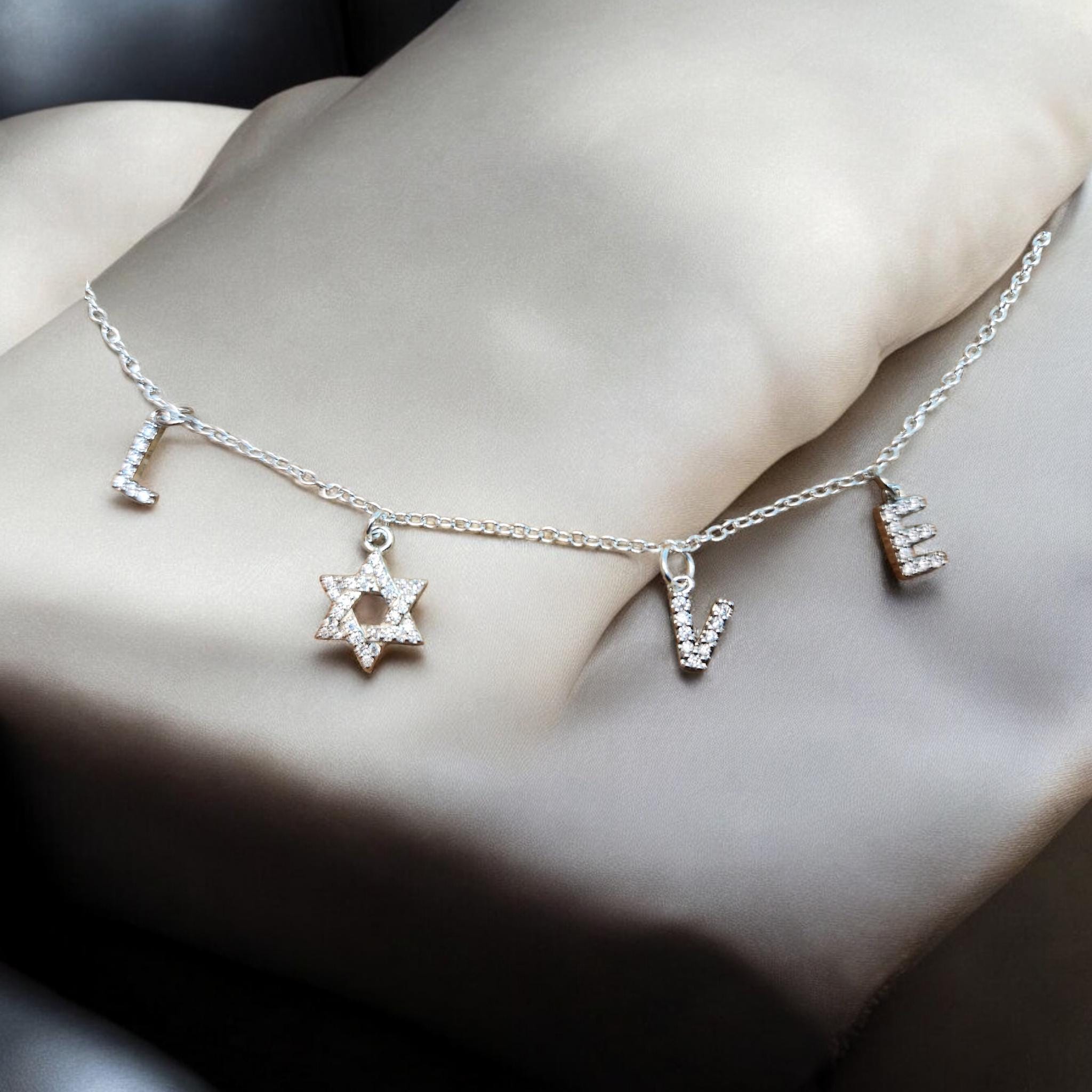 שרשרת מגן דוד של CZ LOVE