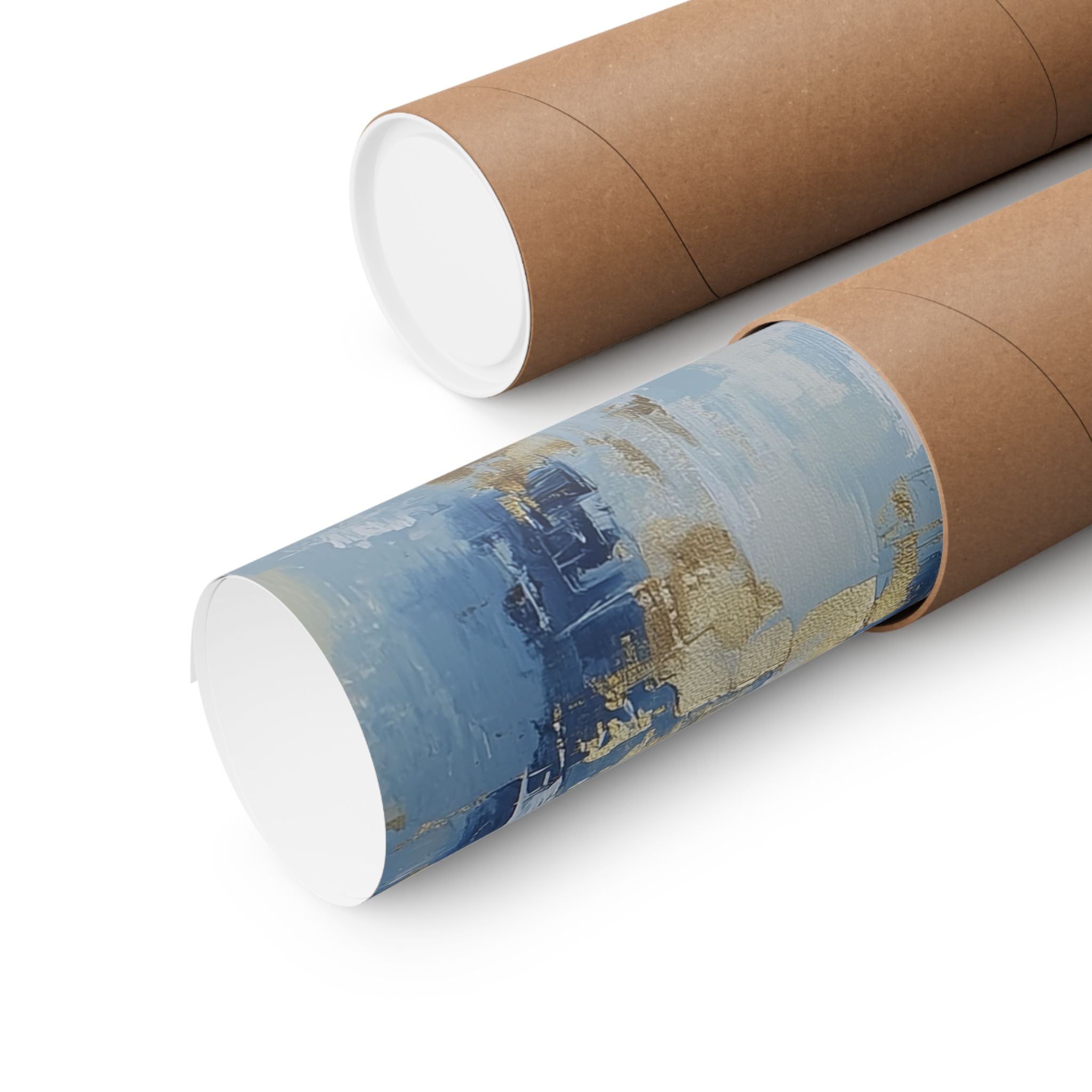 Blue Gold Jerusalem Judaica Wall Art Decor