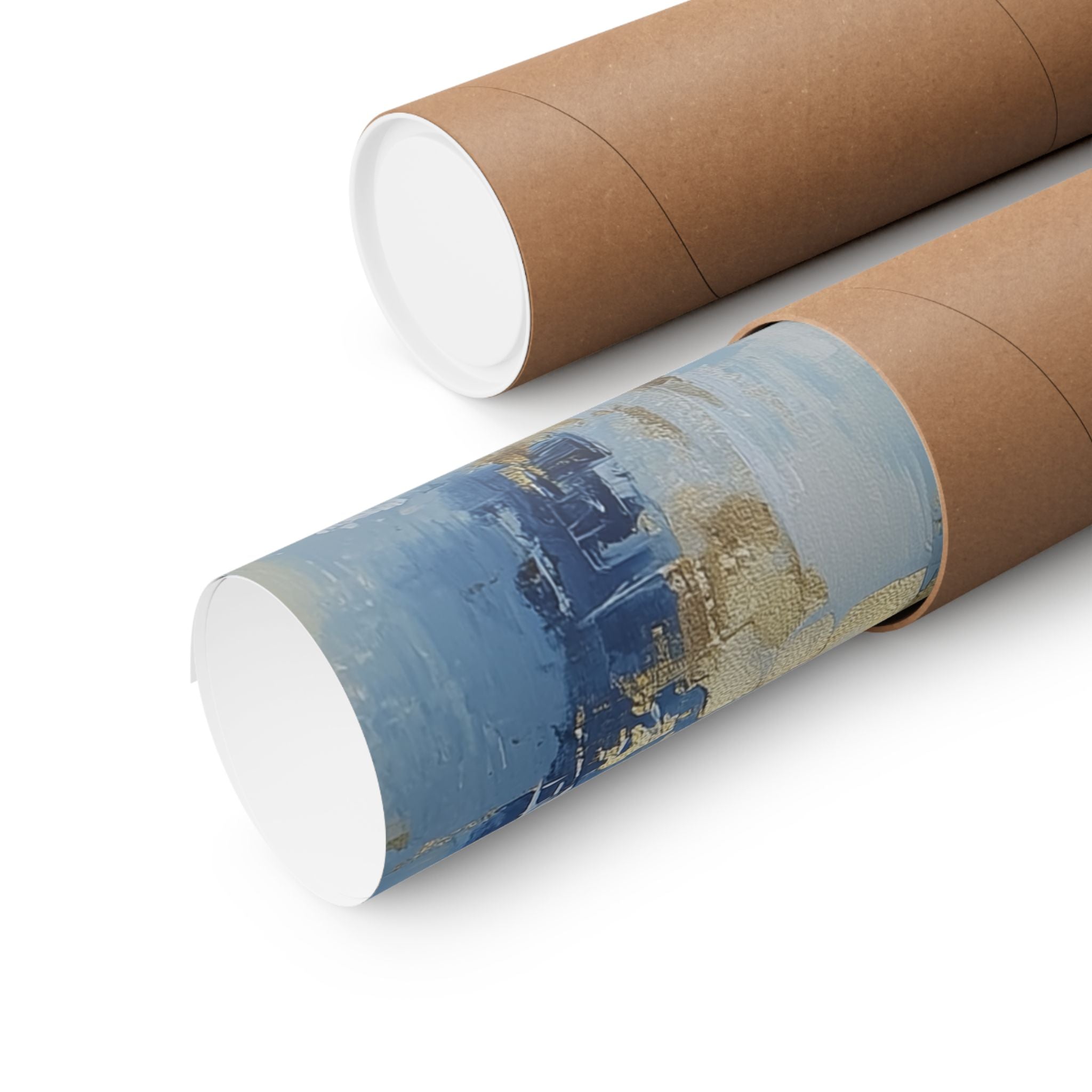 Blue Gold Jerusalem Judaica Wall Art Decor