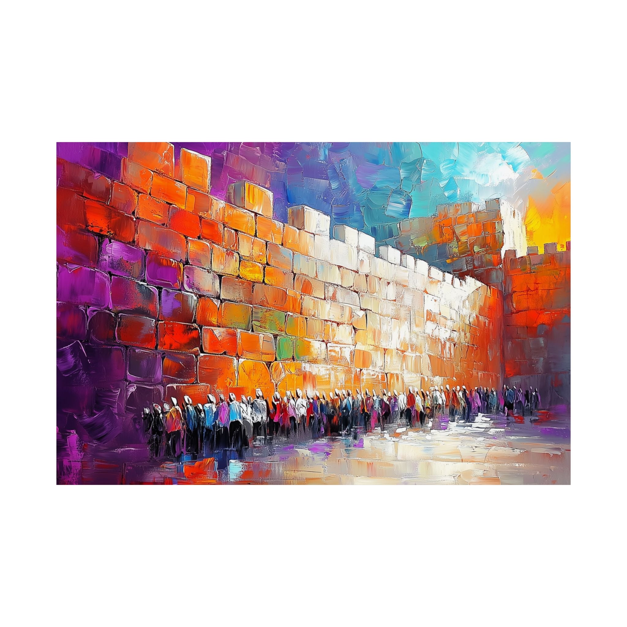 Western Wall Jerusalem Wall Art Print Kotel Painting