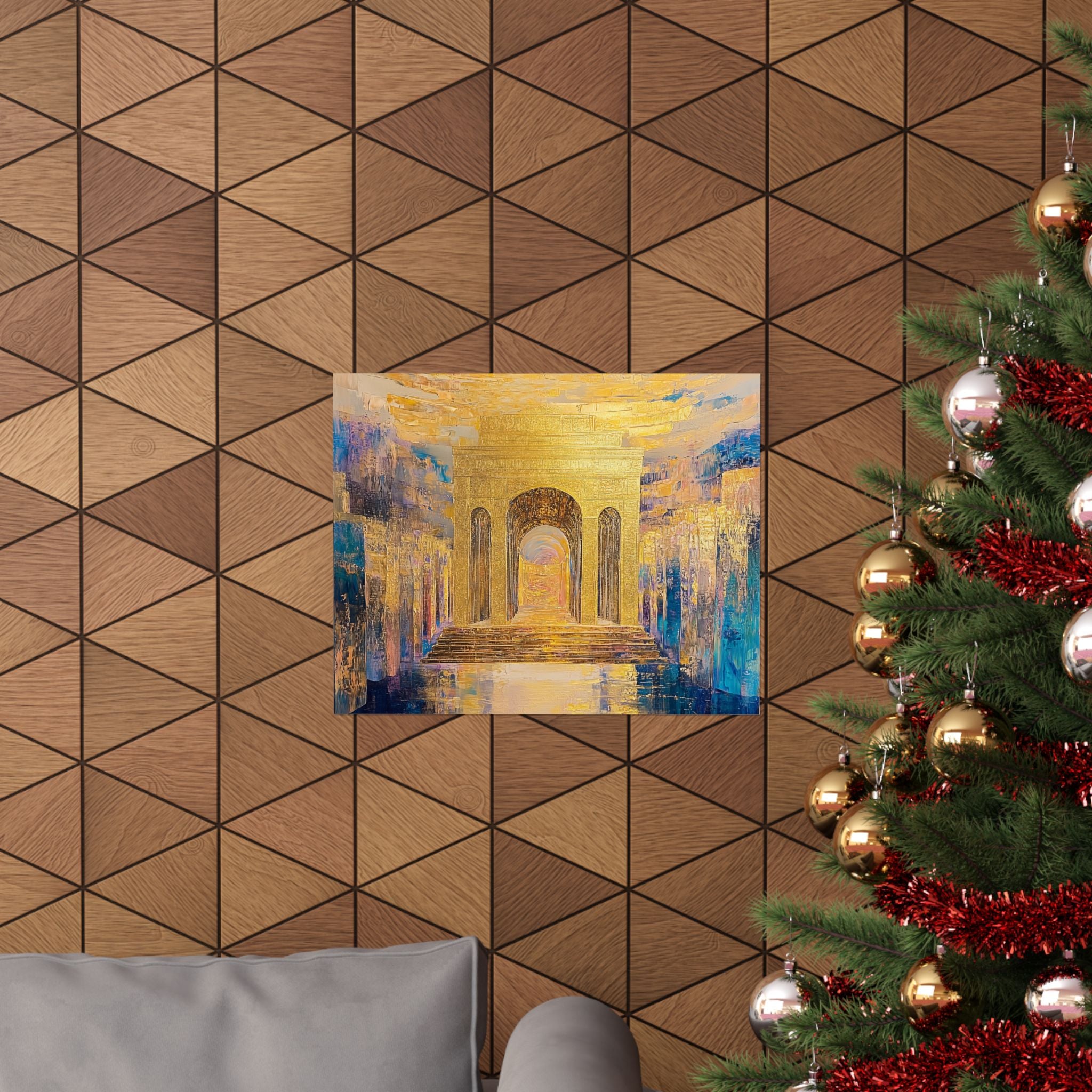 הדפס אמנות קיר לעיצוב הבית, שער ירושלים הזהב, פוסטר יודאיקה