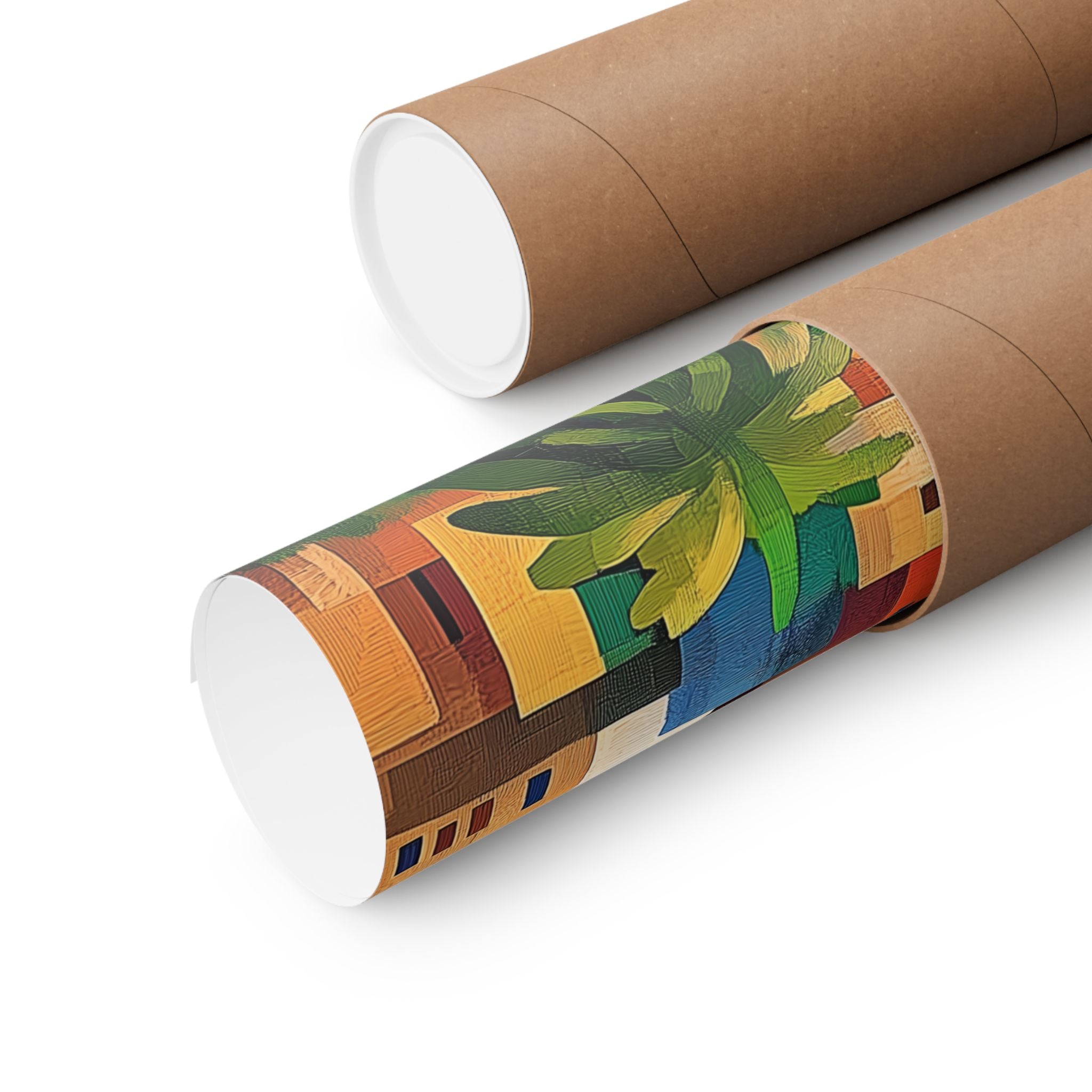 Colorful Jerusalem Judaica Wall Art Canvas Painting Old City Israel