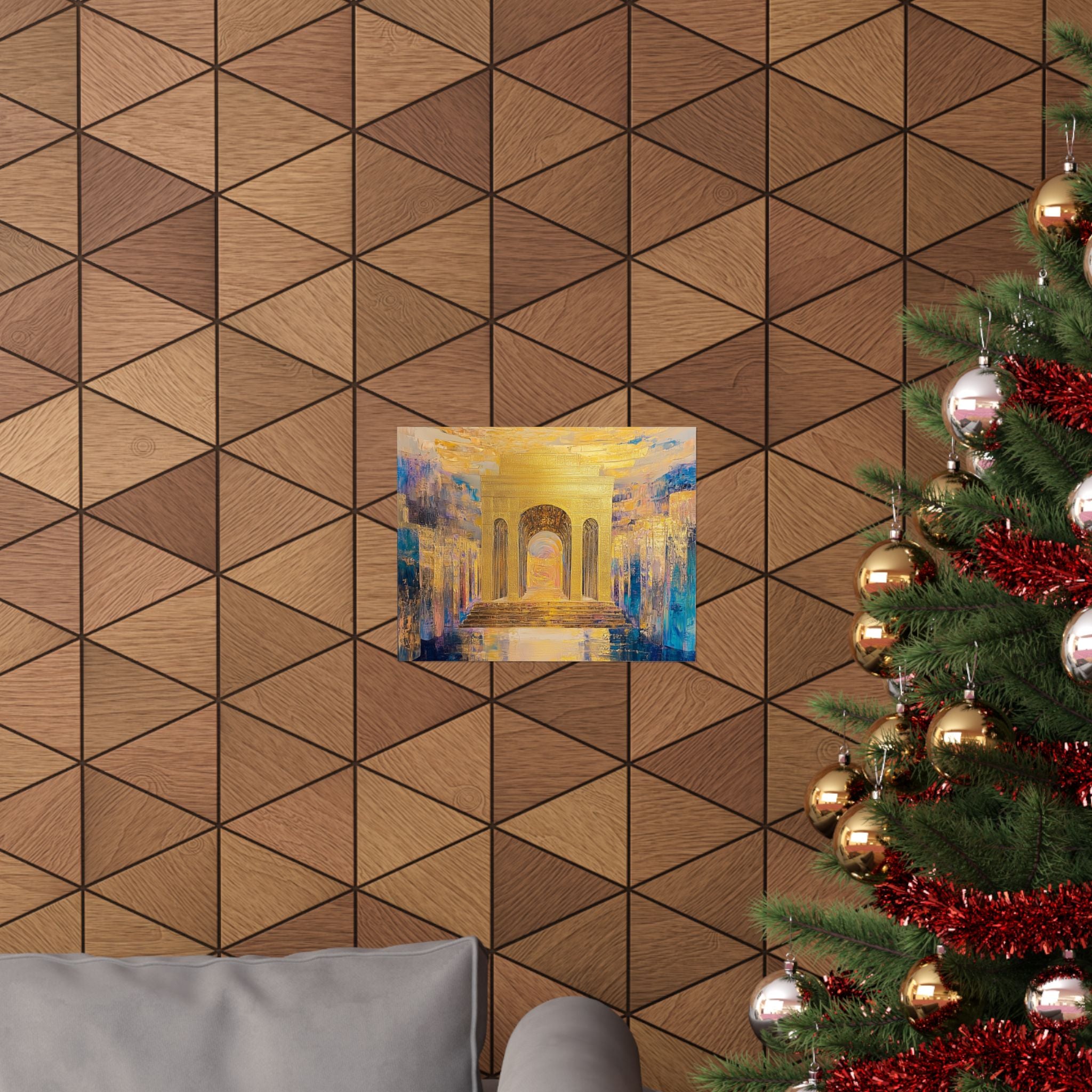 הדפס אמנות קיר לעיצוב הבית, שער ירושלים הזהב, פוסטר יודאיקה