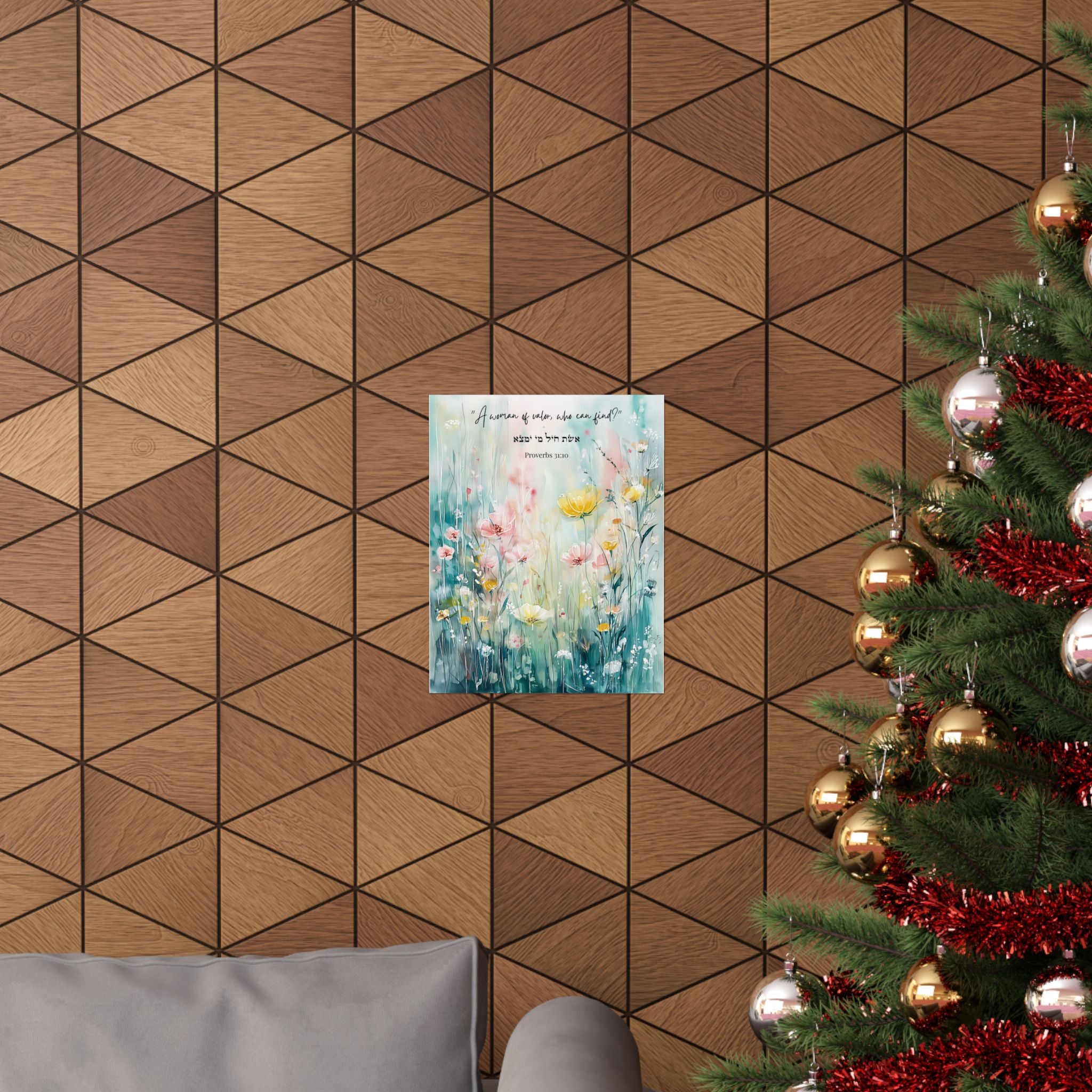 אמונה על פני פחד פוסטר יהודי "לך בשלום יהי אור" אומץ