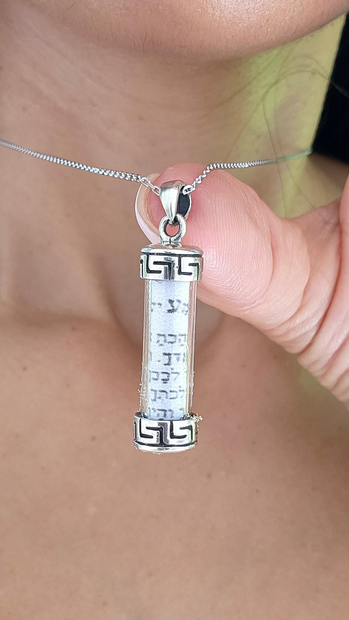 Mezuzah Necklace Judaica Jewelry