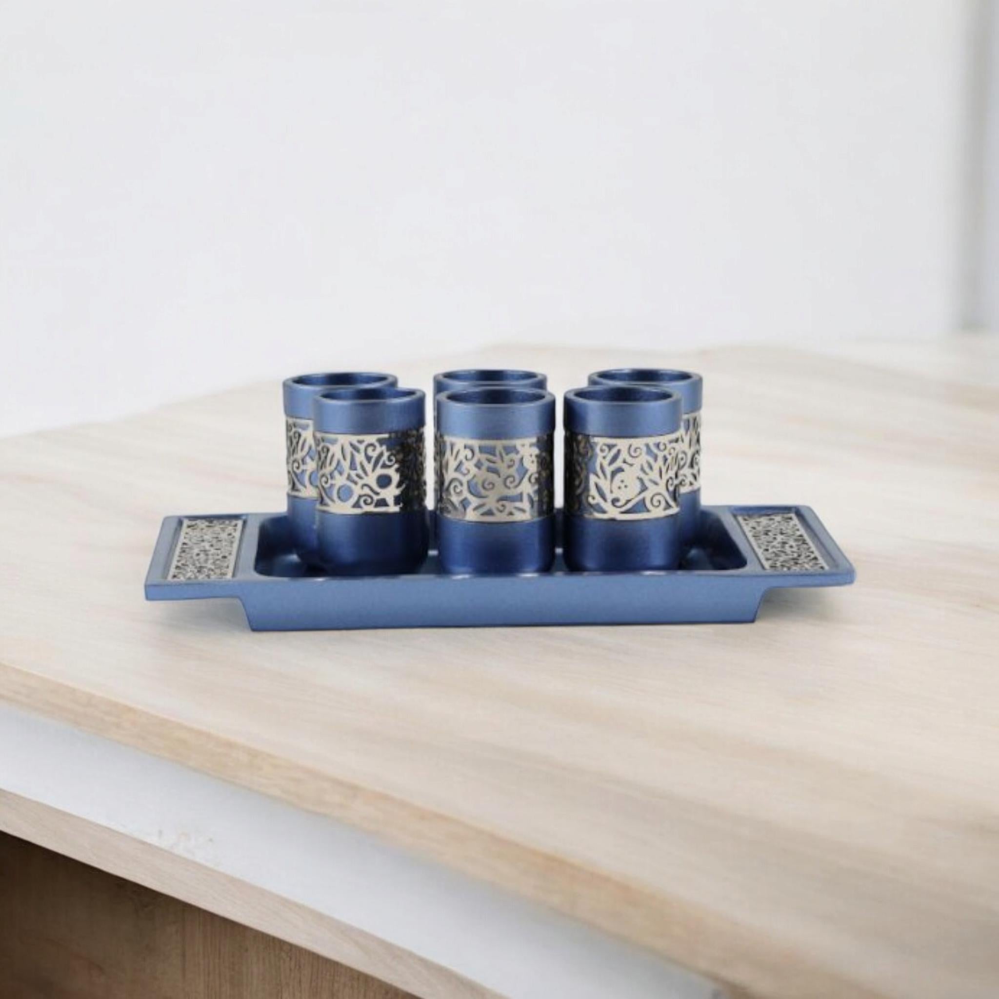 ערכת כוס קידוש לשבת לשבת כוס לשבת שלום יאיר עמנואל קידוש ברכת יודאיקה מתנה יהודית מתנה אמנות ישראלית שבת