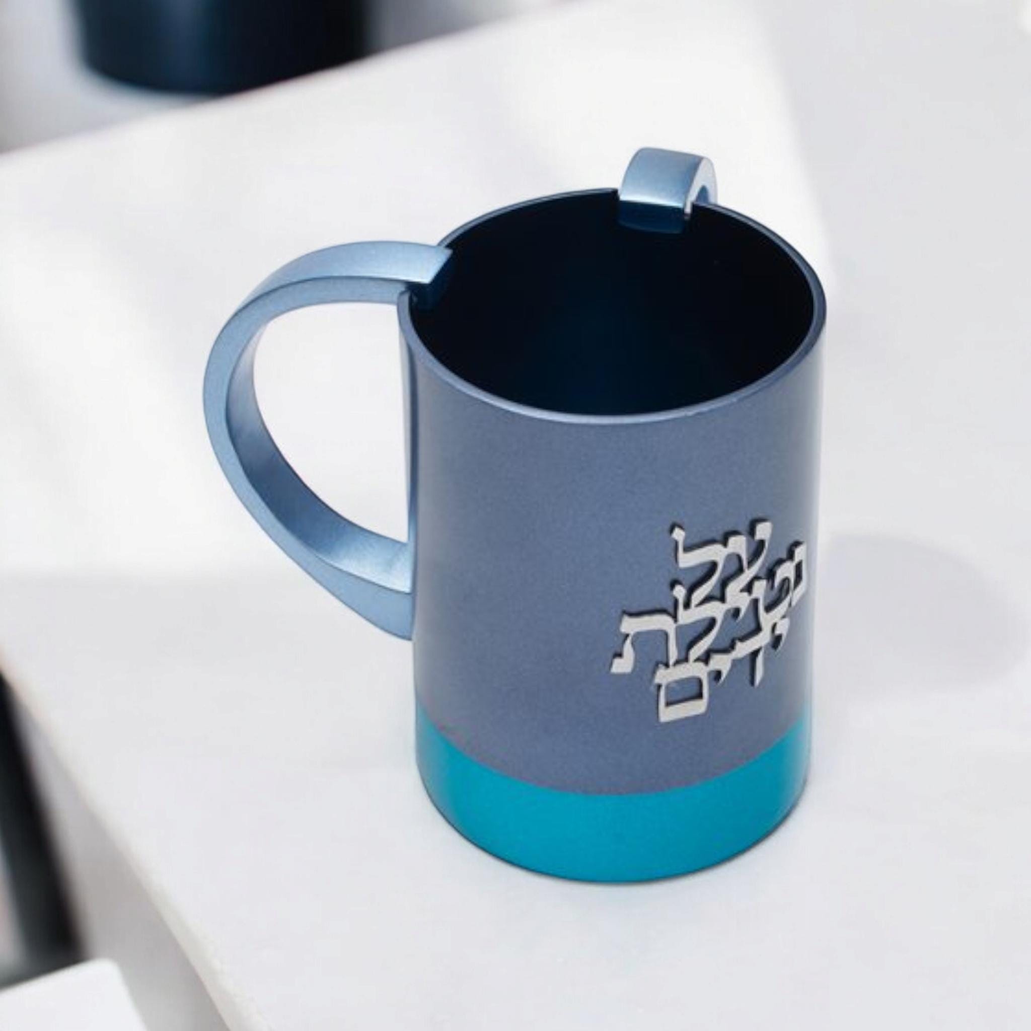 כוס כביסה בידיים נתלת ימים - כחול