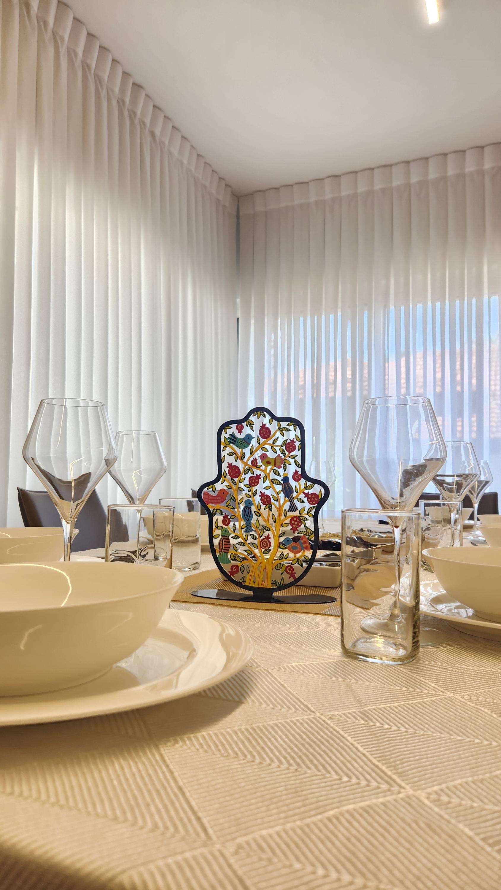 Yair Emanuel Judaica Art Metal Sign Israeli Artist Jewish Art  Hanukkah Gift Jewish Gifts Judaica Gift for Home Decor Hamsa Sign Pomegranate