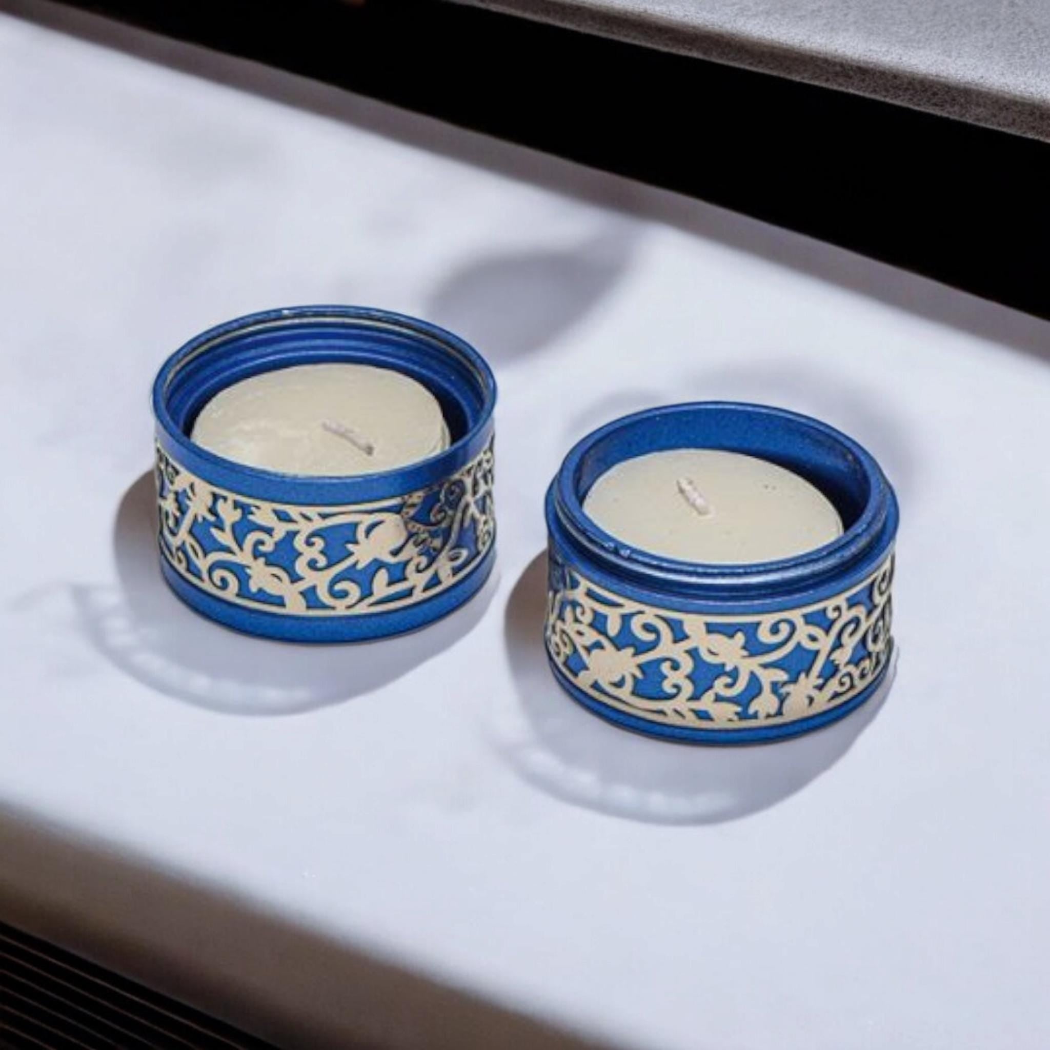 סט פמוטי קידוש לשבת לנרות שבת נרות כשרים פמוטי שבת מתנת יודאיקה מתנה יהודית אמנות ישראלית שבת שלום