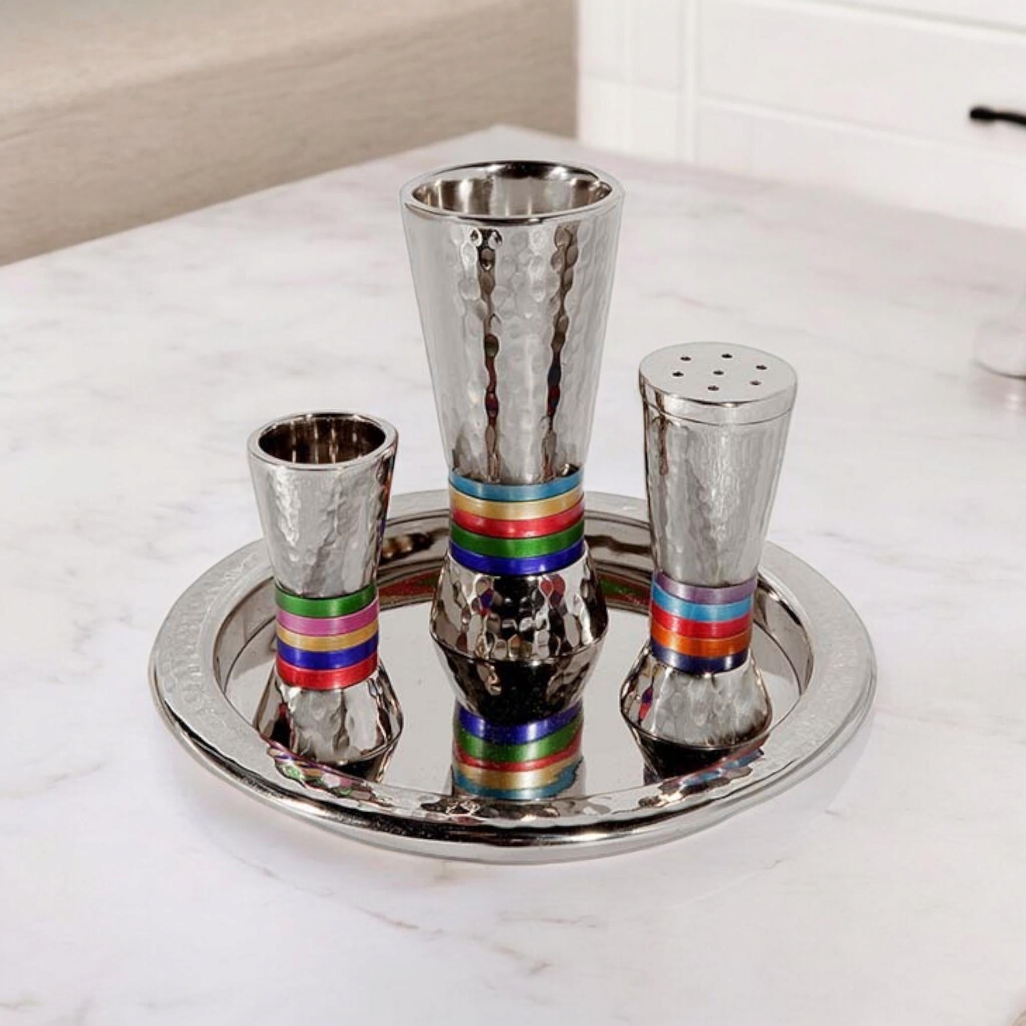 ערכת שבת הבדלה לגביע שבת שבת שלום יאיר עמנואל קידוש ברכת יודאיקה מתנה יהודית ישראל אומנות פמוט הבדלה