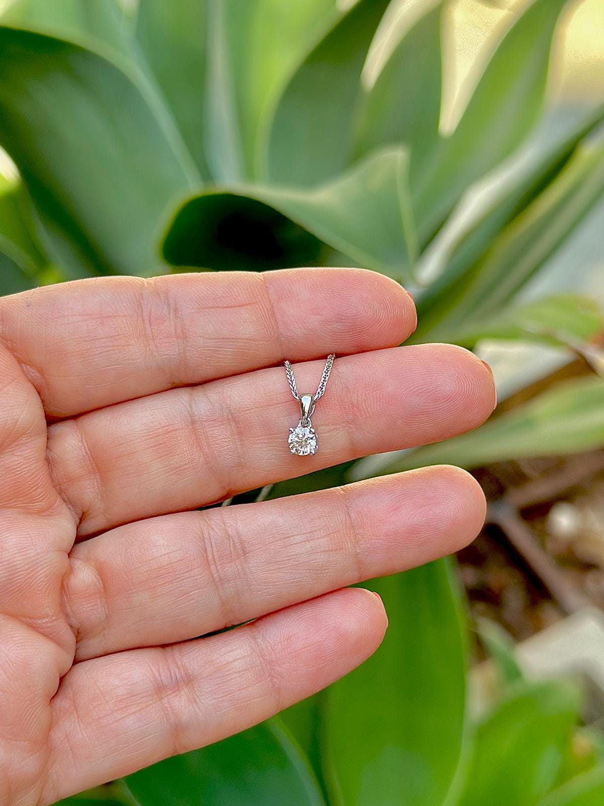 Lab Diamond Gold Necklace for Women Necklace 14k Gold Jewelry