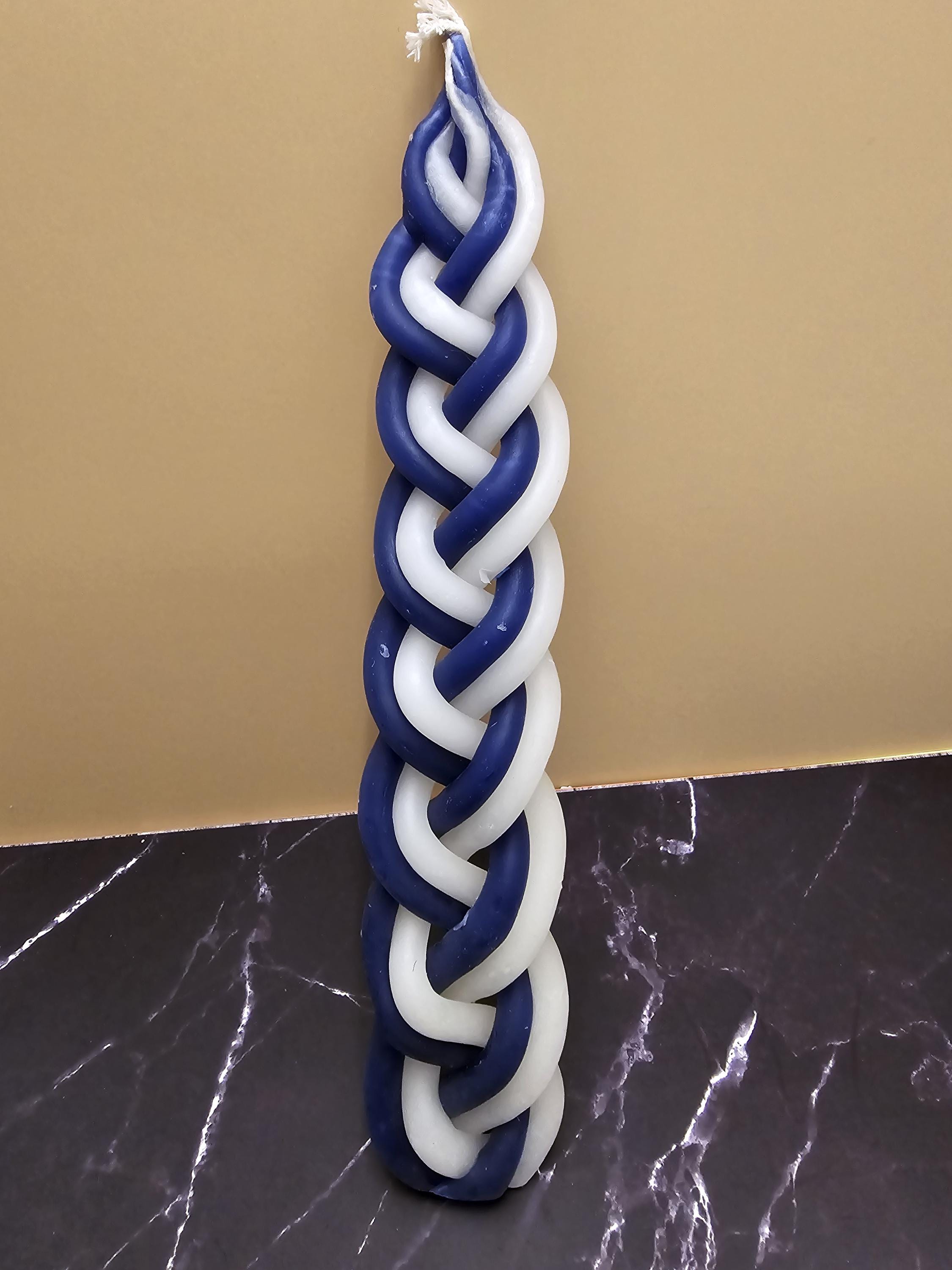 ערכת נרות שבת הבדלה לגביע שבת קידוש שבת שלום ברכת יודאיקה מתנה יהודית ישראל אומנות פמוט הבדלה