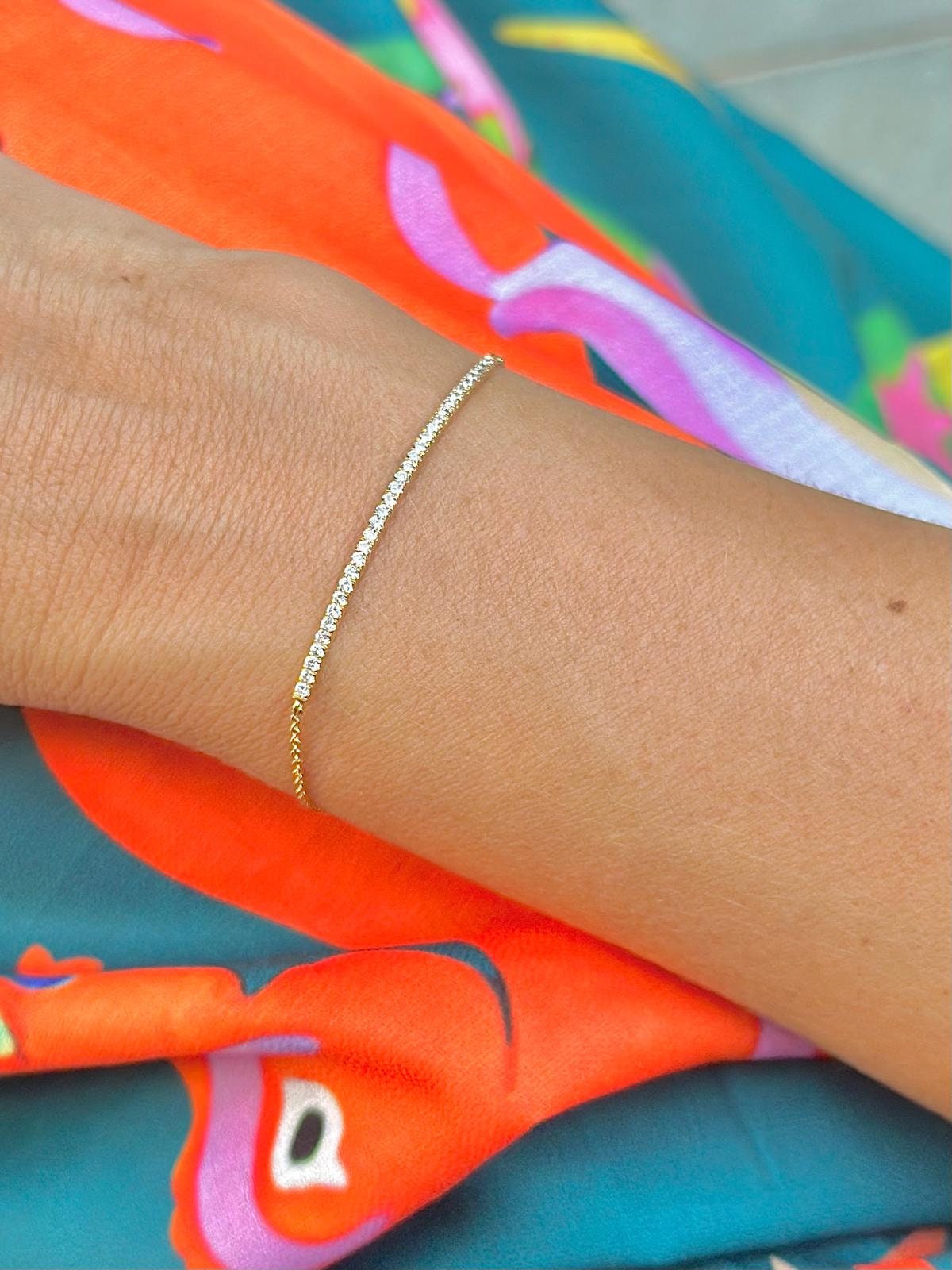 צמיד יהלומים במעבדה 0.4 קראט צמיד יהלומי מעבדה