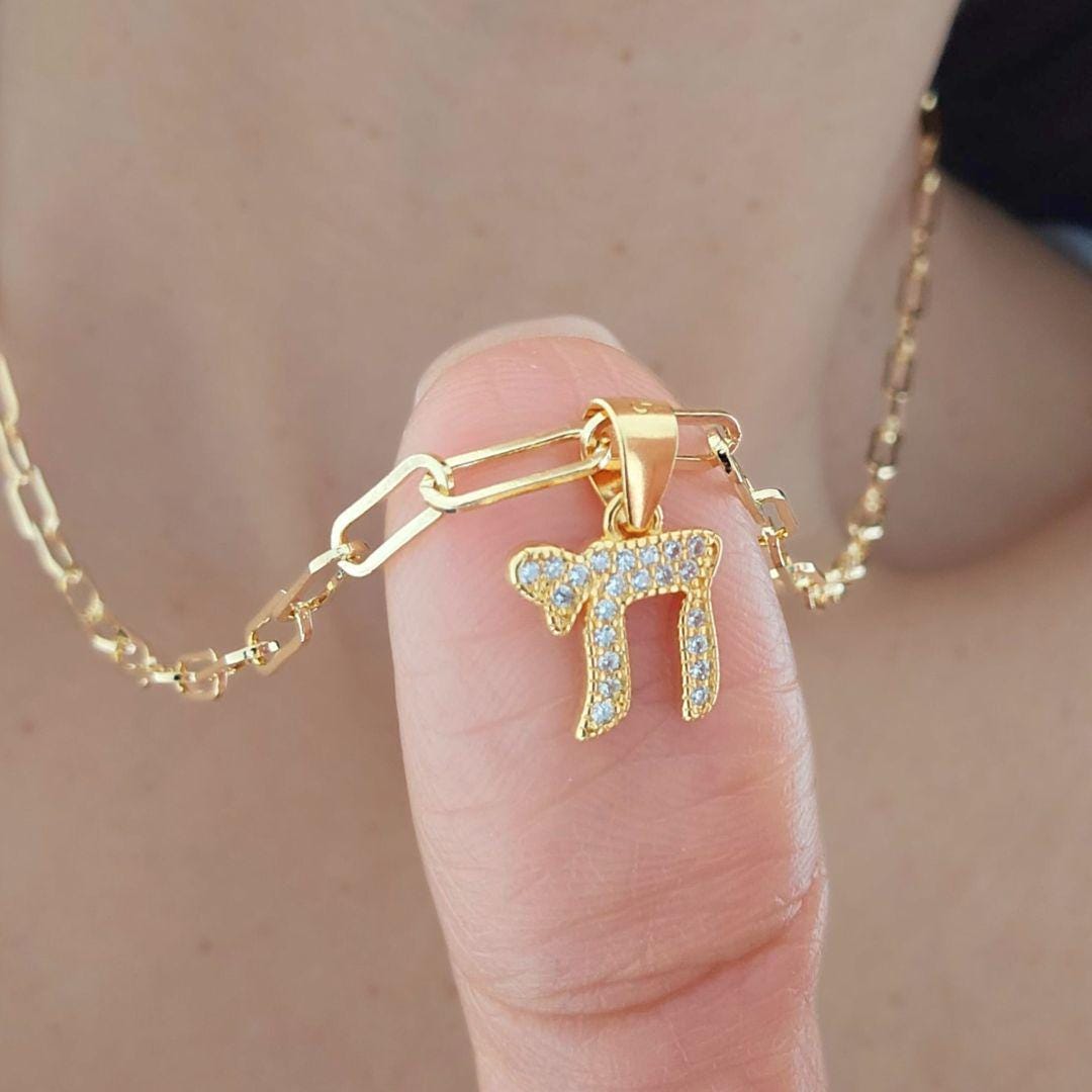 שרשרת צ'אי שרשרת מהדק נייר