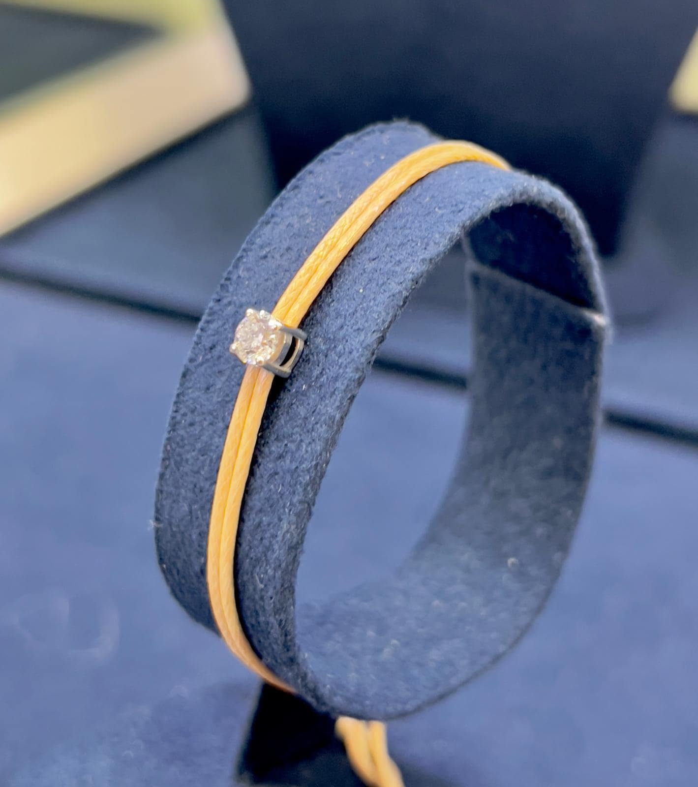 צמיד סוליטר חוט יהלום זהב 14 קראט תליון יהלום אדום חוט עגול יהלום חתוך אליפסה תכשיט לב טיפה לאמא מתנה עבורה